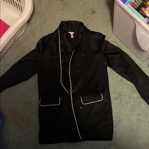 Victoria's Secret Black with White robe